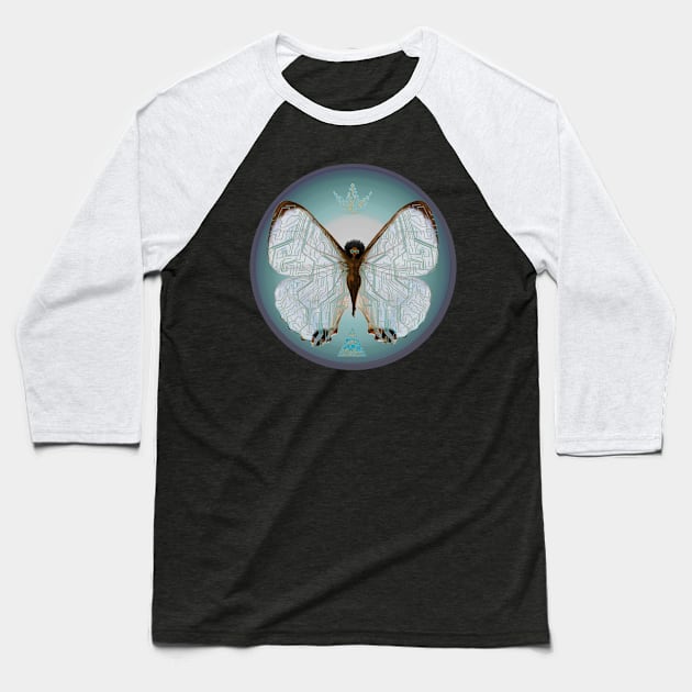 Pearl Morpho Baseball T-Shirt by KIMYKASK